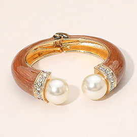 Chunky Pearl Tip Bangles
