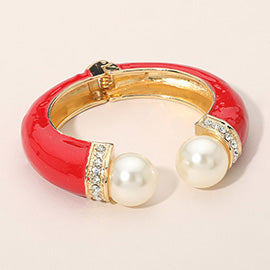 Chunky Pearl Tip Bangles