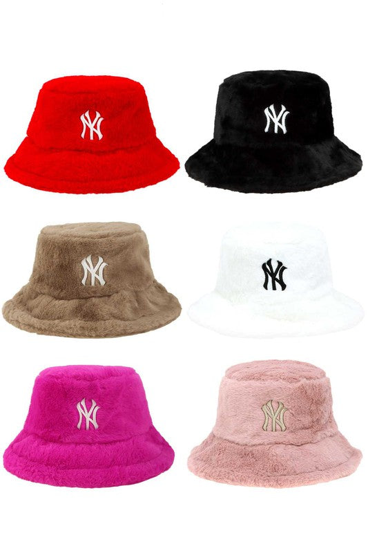 NY Fuzzy Bucket Hat