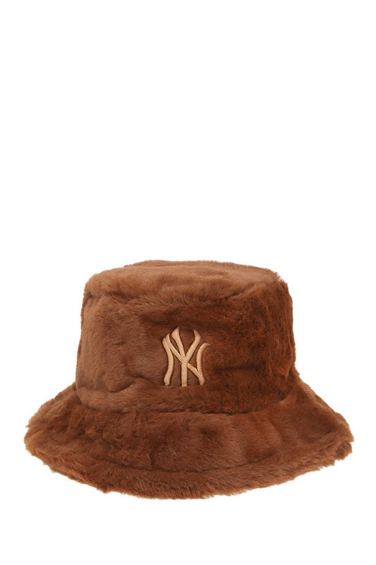 NY Fuzzy Bucket Hat