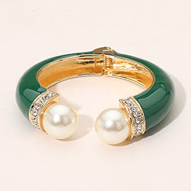 Chunky Pearl Tip Bangles