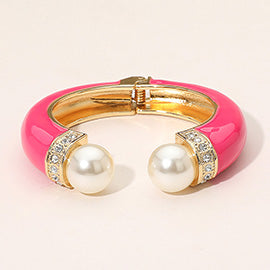 Chunky Pearl Tip Bangles