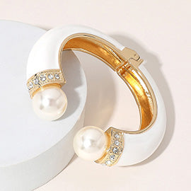 Chunky Pearl Tip Bangles