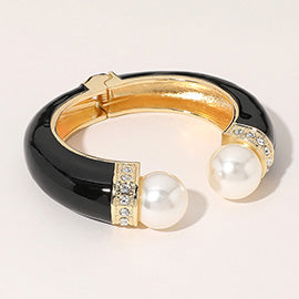 Chunky Pearl Tip Bangles
