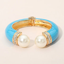 Chunky Pearl Tip Bangles