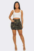 Can Girl Denim Cargo Skirt