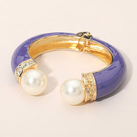 Chunky Pearl Tip Bangles