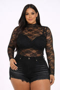 Mesh Mock Tops