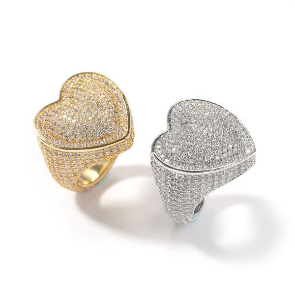 Bling Heart Ring
