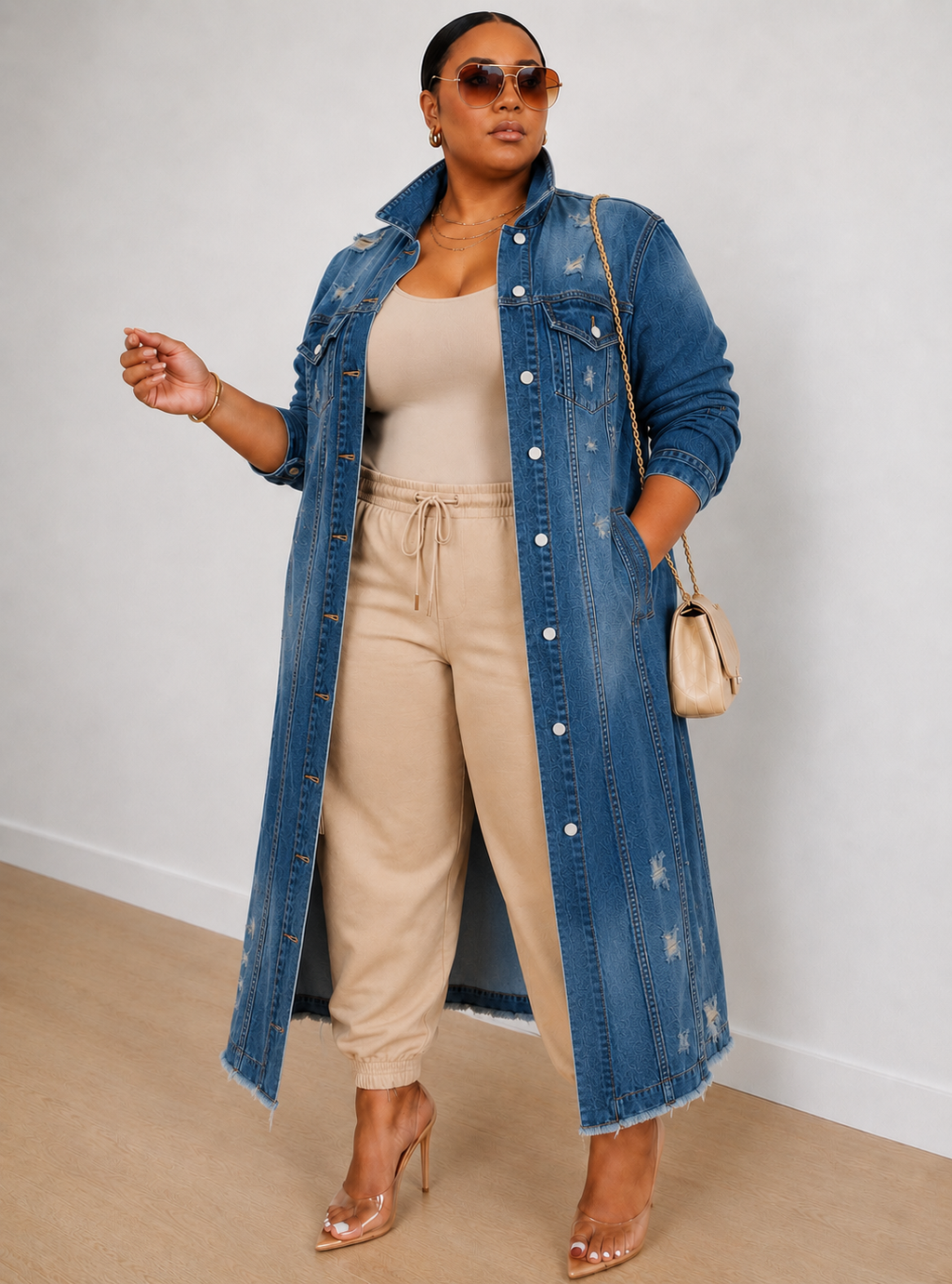 Denim Trench