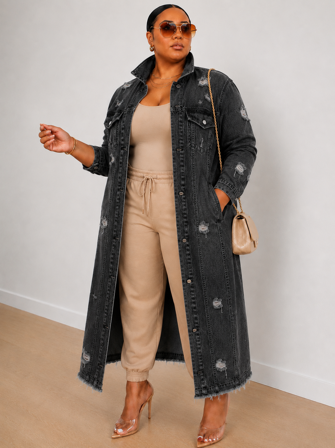 Denim Trench