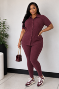 Entitled Ribbed Button Set
