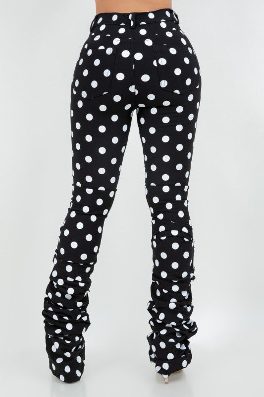 Stacked Dot Pants