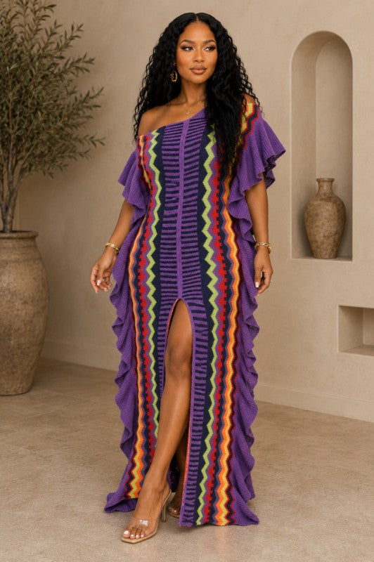 Ruffle Split Dress