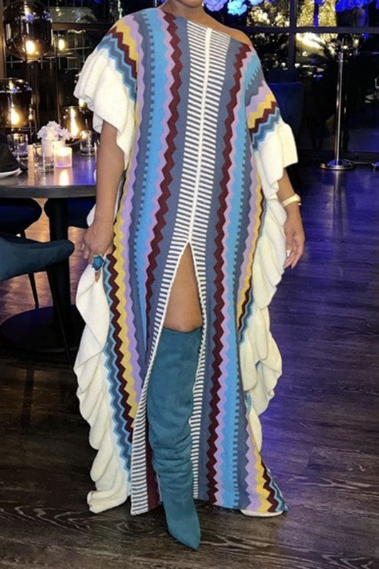 Ruffle Split Dress