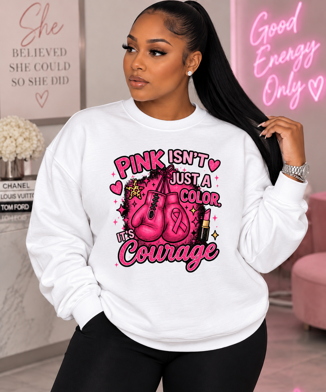Pink Courage Sweatshirt