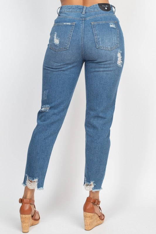 Lola Distress Boyfriend Jeans